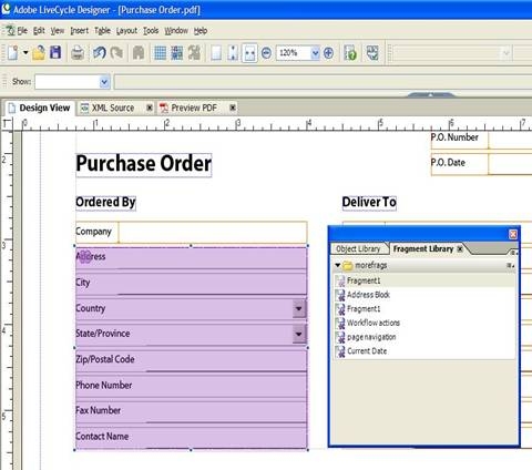 Adobe livecycle form variables